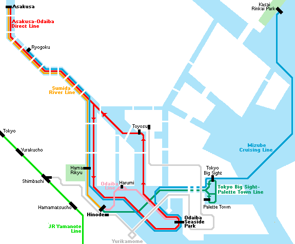 Cómo llegar a Odaiba desde Asakusa en Tokyo - Foro Japón y Corea