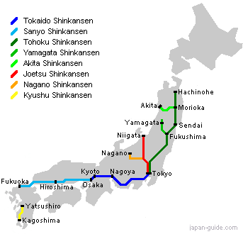 Shinkansen lines