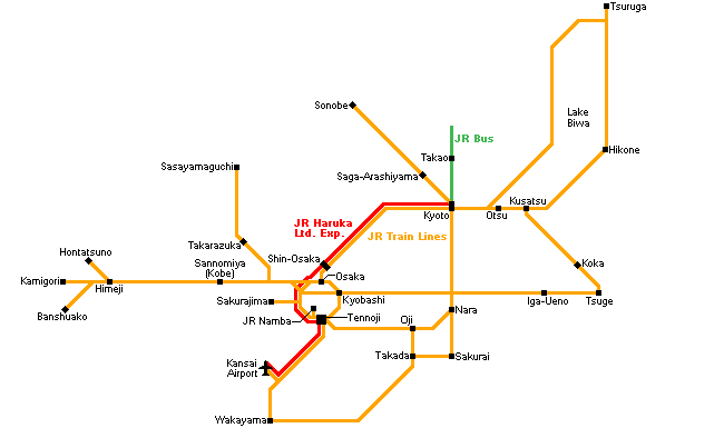 Japan Rail Passes para región de Kansai (transporte) - Forum Japan and Korea