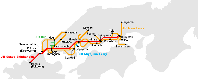 Jr West Rail Pass Okayama Hiroshima Yamaguchi Area Pass Jr West Rail Pass Okayama Hiroshima Yamaguchi Area Pass
