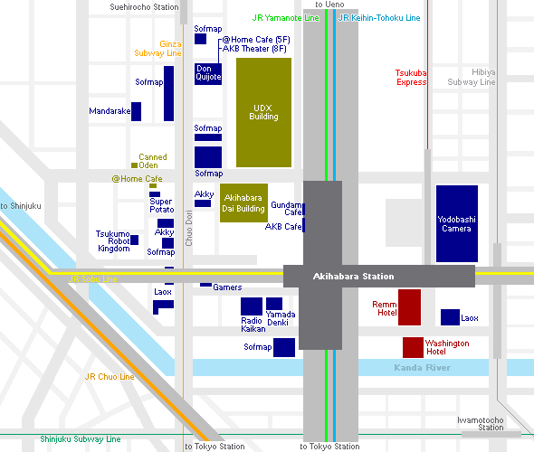 Akihabara parada Línea Yamanote: Tren en Tokio - Otome road en Ikebukuro Tren en Tokio, ✈️ Foro Japón y Corea