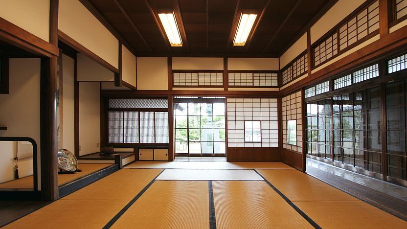 Traditional Japanese style tatami rooms