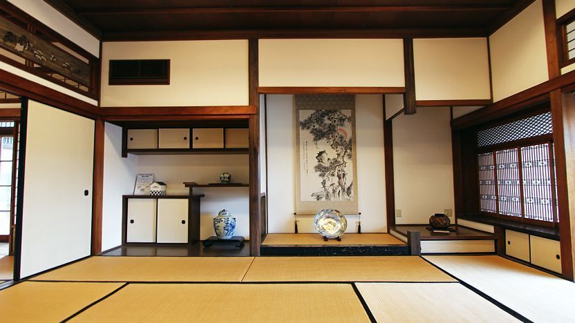 Traditional Japanese-style tatami rooms