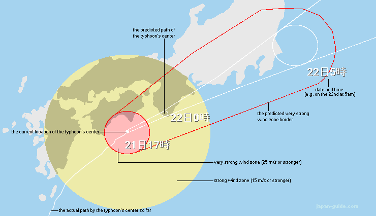 Typhoons in Japan