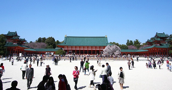 heian shrine kyoto jepang
