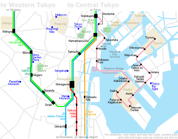 Hamamatsuchō parada Línea Yamanote: Tren en Tokio Japón - Foro Japón y Corea