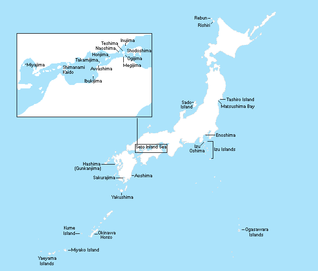 Japan Map With Island Names