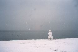 Kitsilano Beach by winter